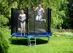 Батут каркасный FunFit 312 см - 10ft с лестницей, максимальная нагрузка: 100 кг.